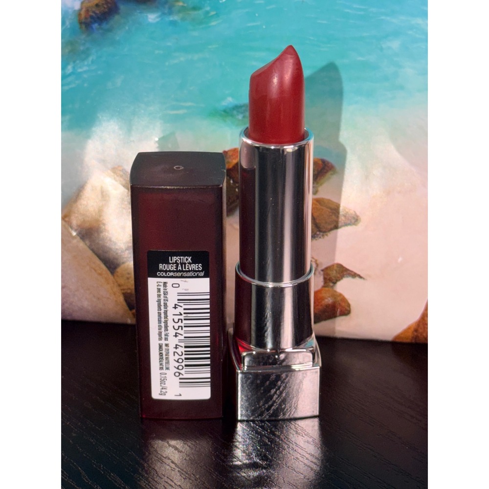 Maybelline Color Sensational Matte Lipstick 695 Divine Wine Burgundy Red - Picture 2 of 3